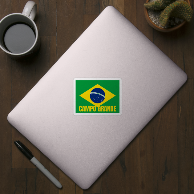 Campo Grande City in Brazilian Flag by aybe7elf